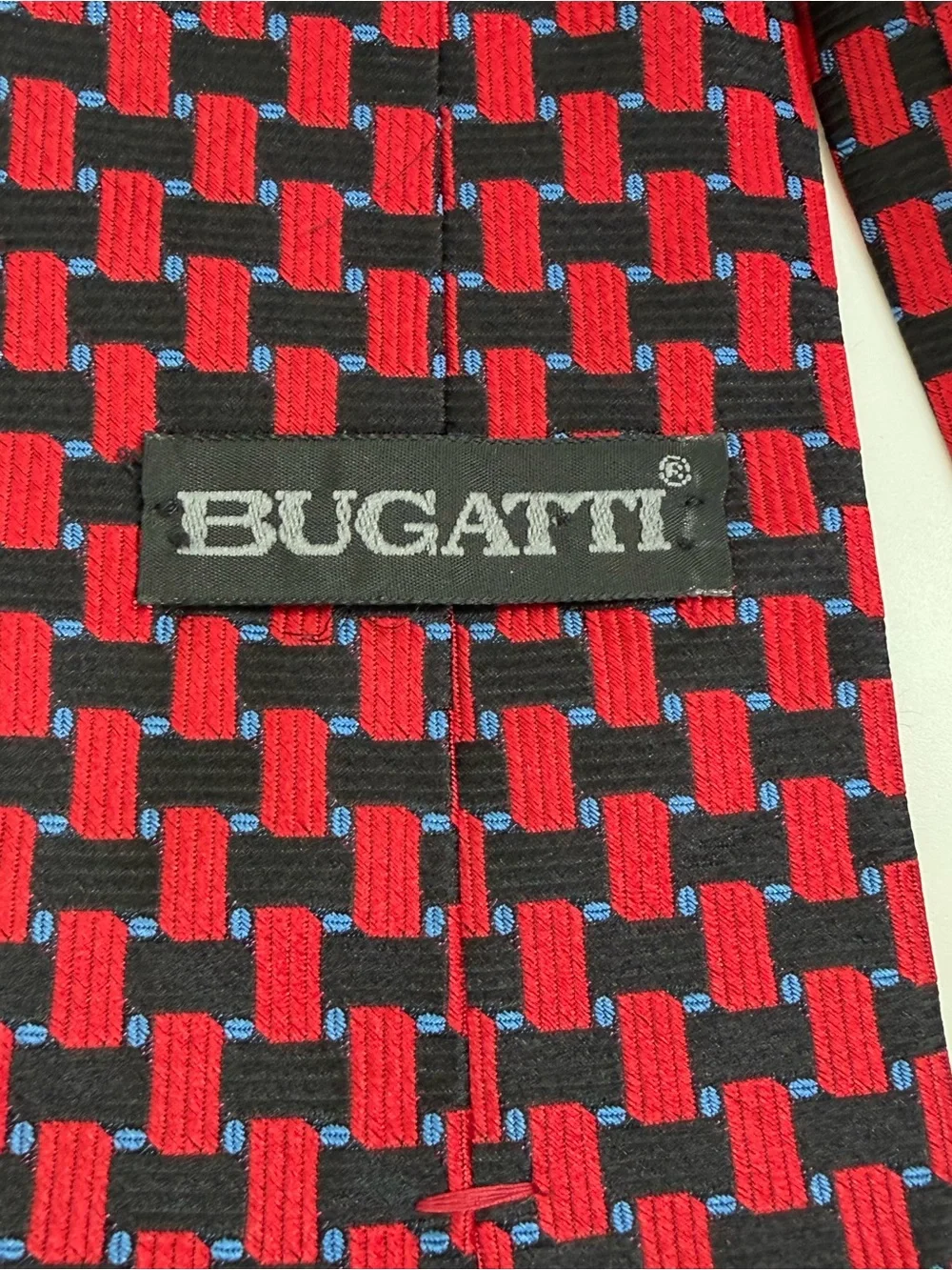 Vintage 90’s Geometric Silk Tie Statement Menswear Necktie‎ Designer Retro Mens